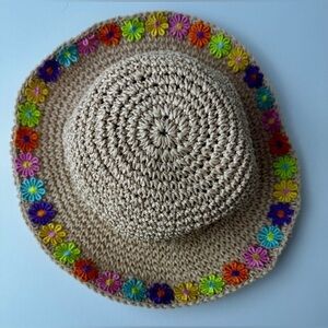 Kids Floral Crochet Hat